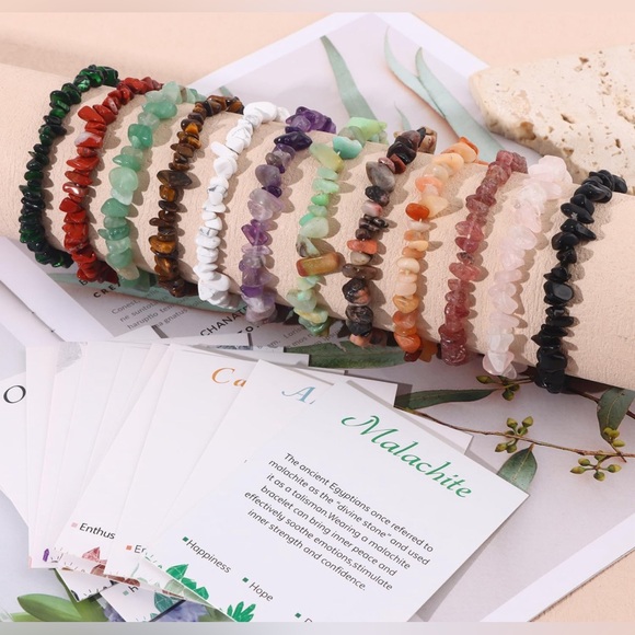 One Natural Stone Crystal Bracelet - - Picture 4 of 7